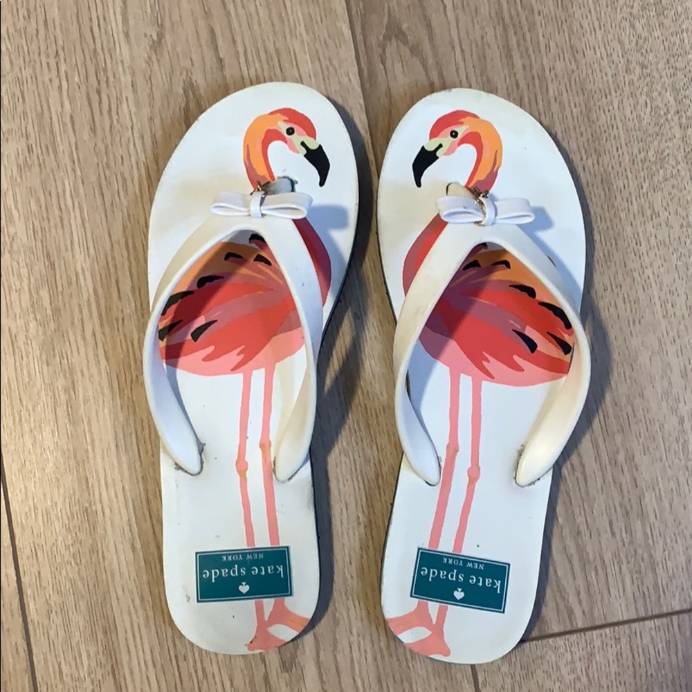 Kate Spade Flamingo Flip Flops